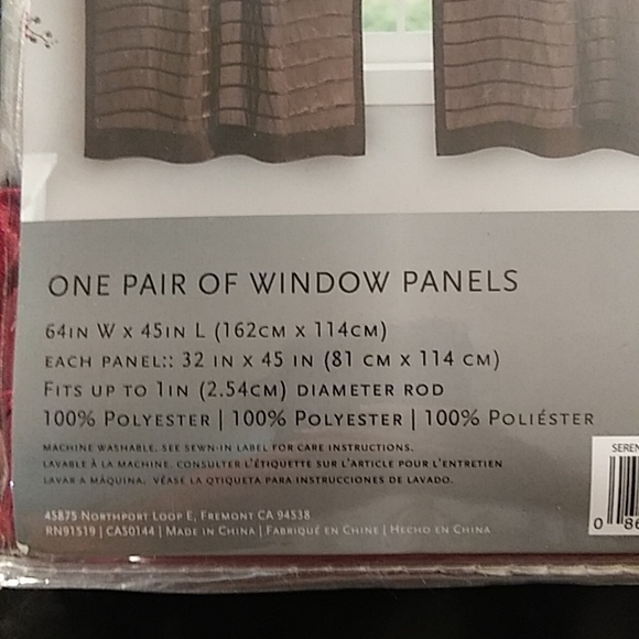 Serene window panels - 2 pc set - Picture 5 of 5